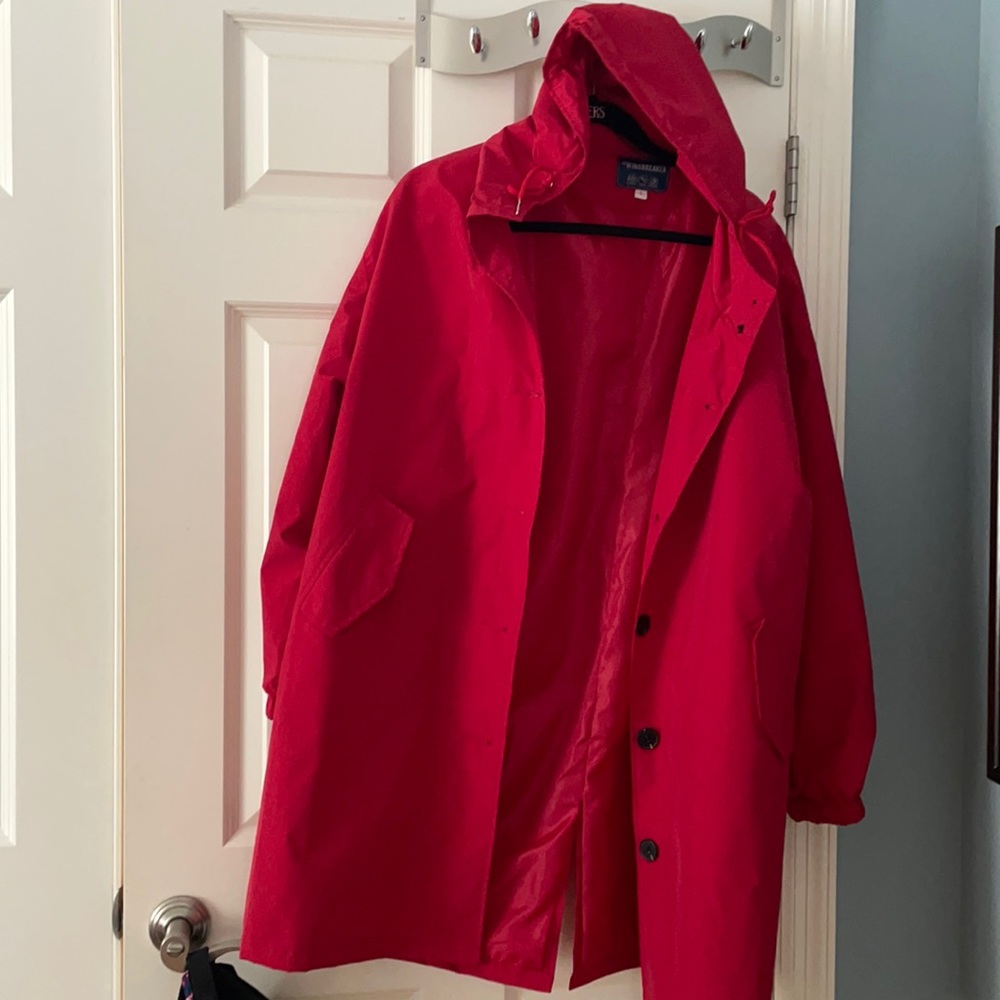 Red Rain Coat